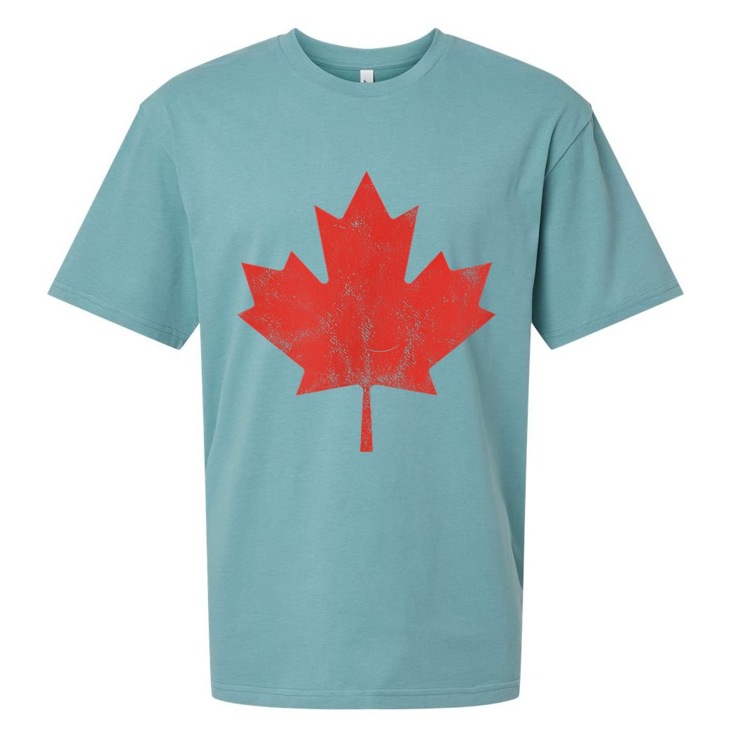 Canadian Flag Vintage Canada Sueded Cloud Jersey T-Shirt