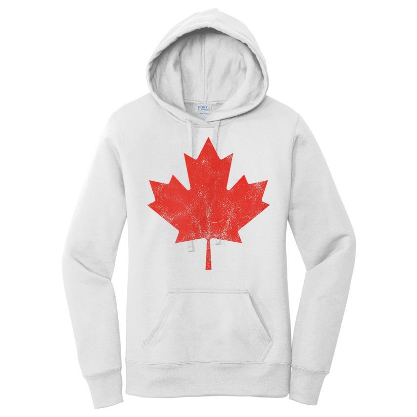 Canadian Flag Vintage Canada Women's Pullover Hoodie