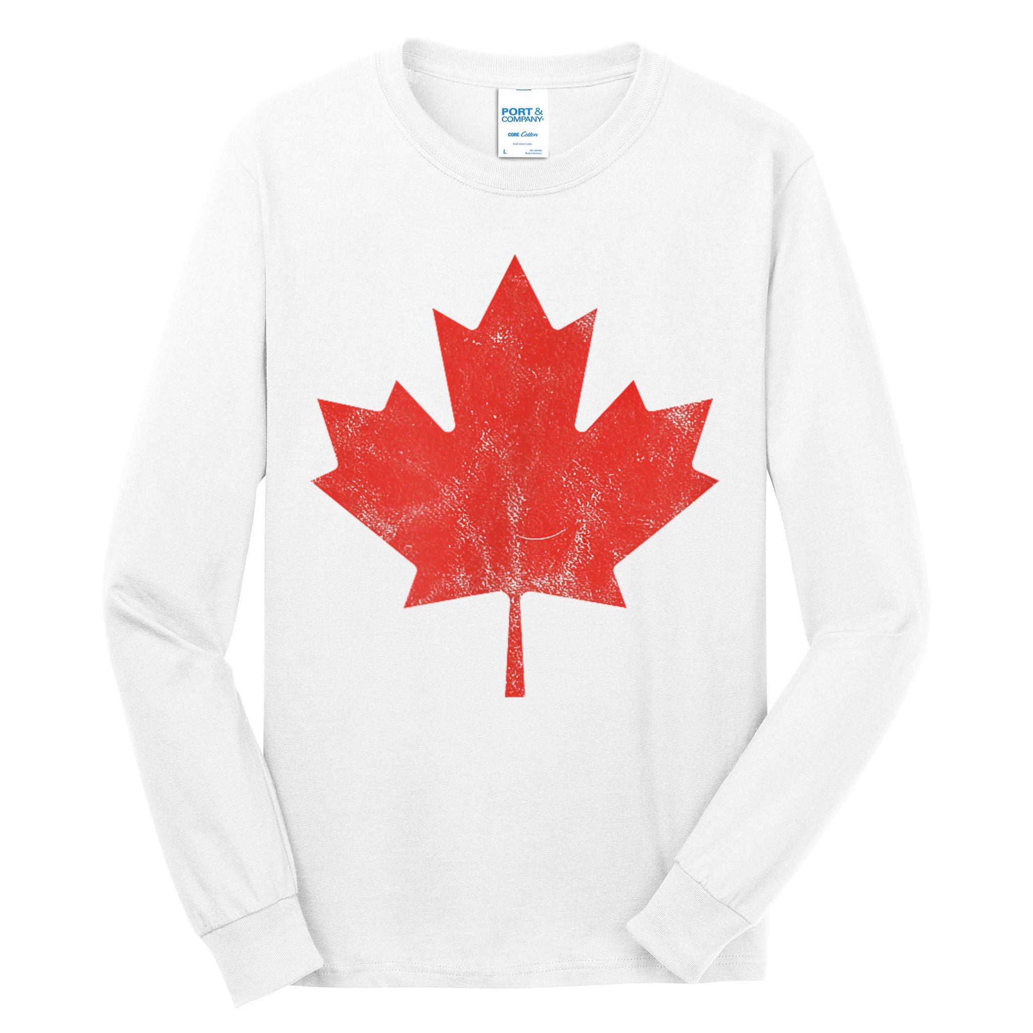 Canadian Flag Vintage Canada Tall Long Sleeve T-Shirt