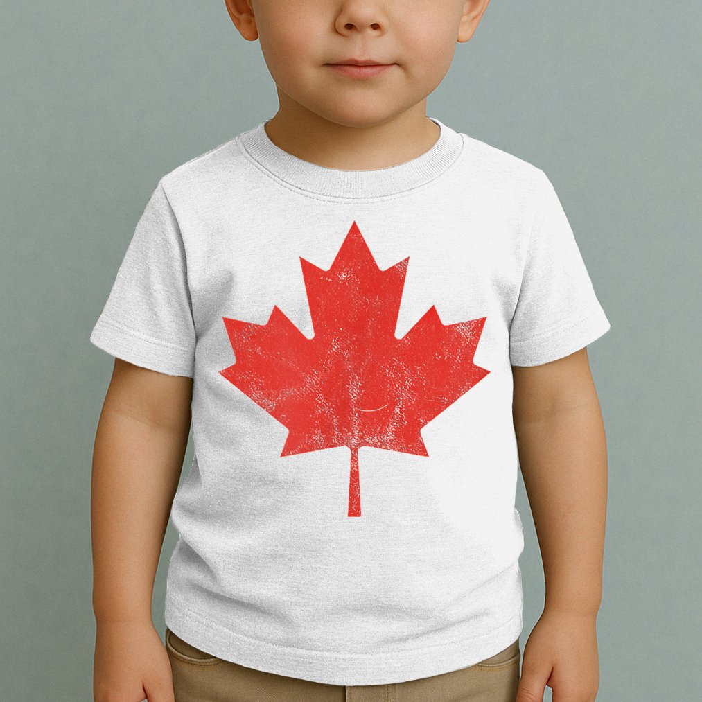 Canadian Flag Vintage Canada Toddler T-Shirt