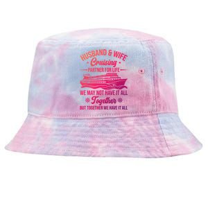 Cruising Family Vacation Husband Wife Cruising Partner Gift Tie-Dyed Bucket Hat