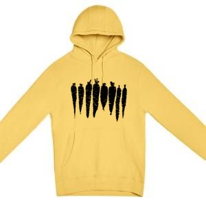 Carrot Food Vegetable Premium Pullover Hoodie