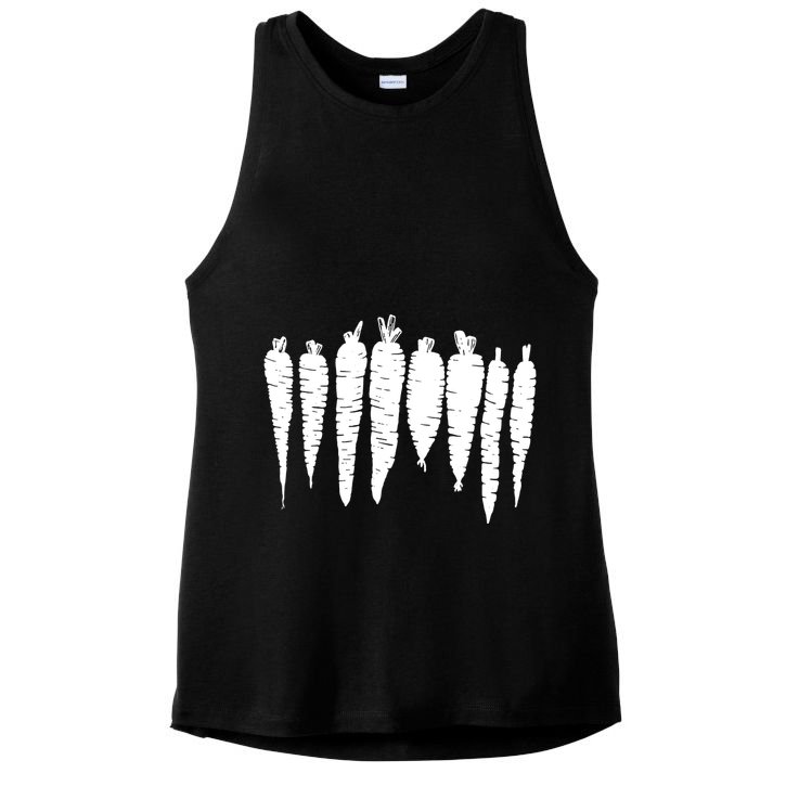 Carrot Food Vegetable Ladies PosiCharge Tri-Blend Wicking Tank