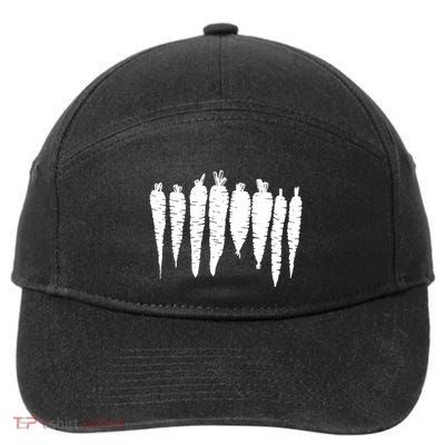 Carrot Food Vegetable 7-Panel Snapback Hat