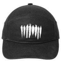 Carrot Food Vegetable 7-Panel Snapback Hat