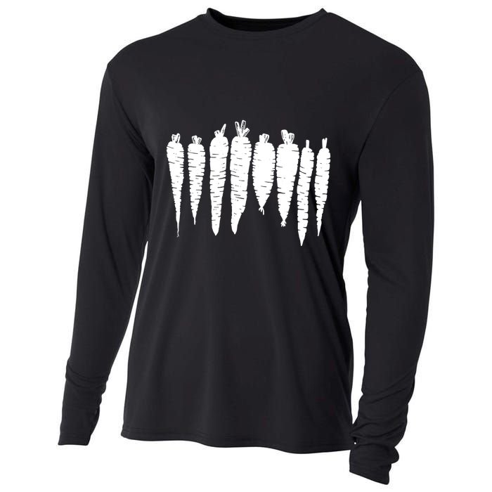 Carrot Food Vegetable Cooling Performance Long Sleeve Crew