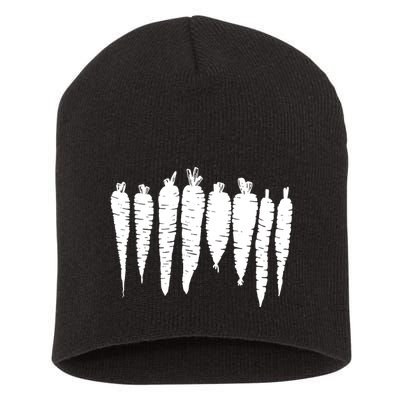 Carrot Food Vegetable Short Acrylic Beanie