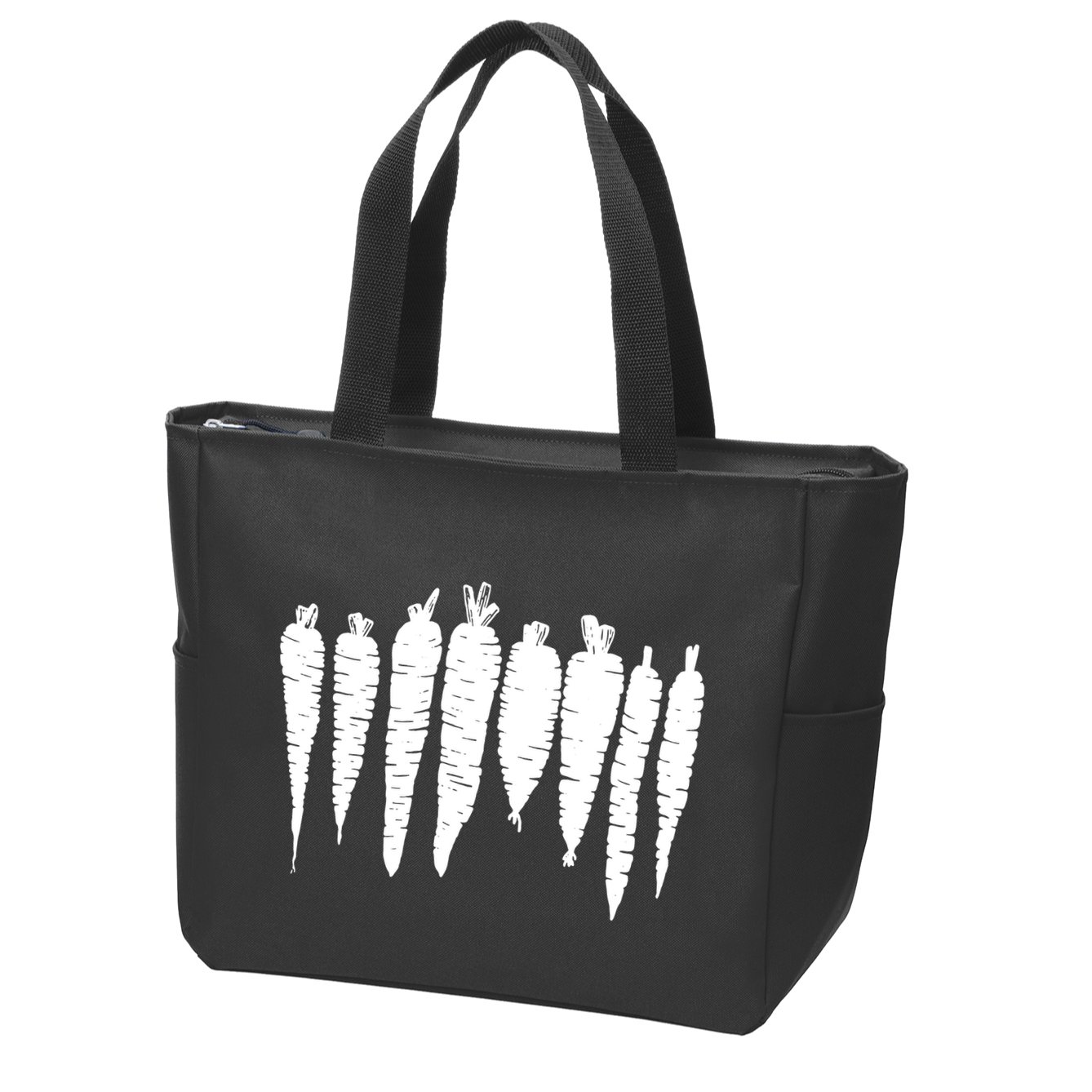 Carrot Food Vegetable Zip Tote Bag