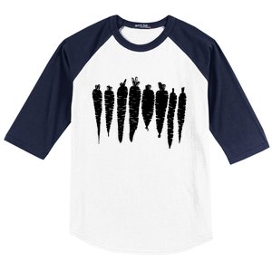 Carrot Food Vegetable Baseball Sleeve Shirt