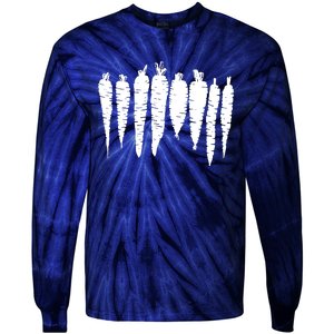 Carrot Food Vegetable Tie-Dye Long Sleeve Shirt