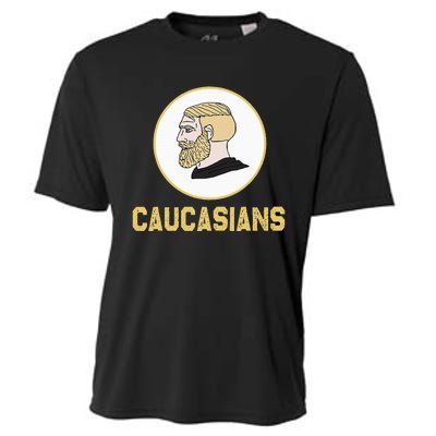 Caucasians Funny Vintage Caucasians Pride Cooling Performance Crew T-Shirt