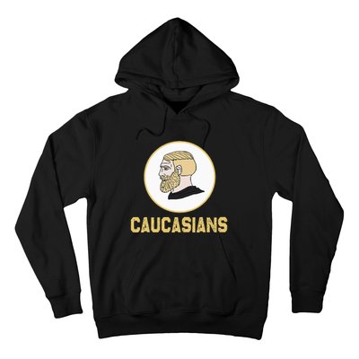 Caucasians Funny Vintage Caucasians Pride Hoodie