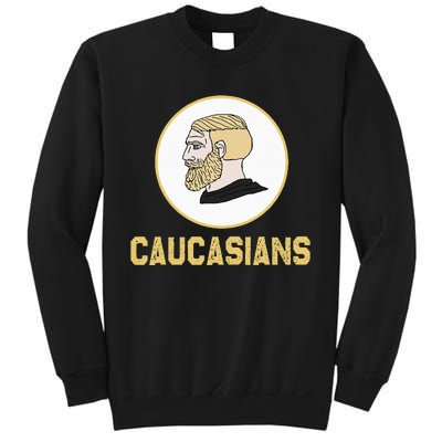 Caucasians Funny Vintage Caucasians Pride Sweatshirt