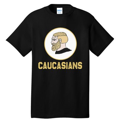 Caucasians Funny Vintage Caucasians Pride Tall T-Shirt