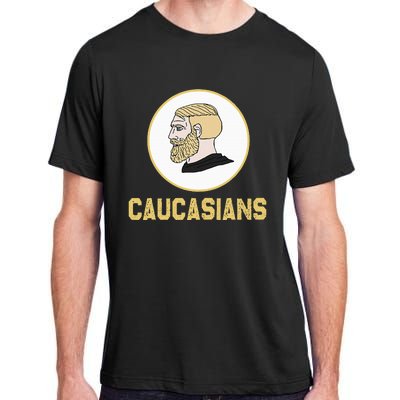 Caucasians Funny Vintage Caucasians Pride Adult ChromaSoft Performance T-Shirt