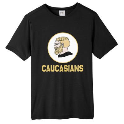 Caucasians Funny Vintage Caucasians Pride Tall Fusion ChromaSoft Performance T-Shirt