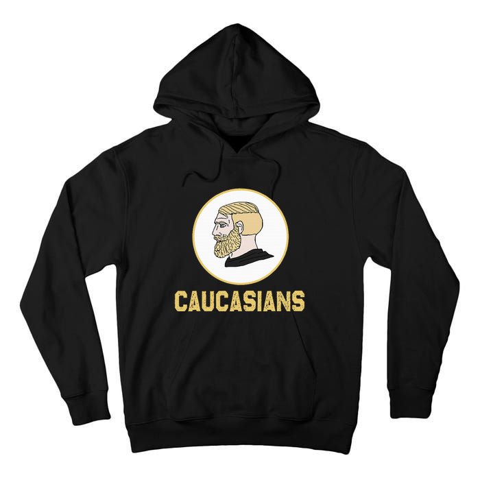 Caucasians Funny Vintage Caucasians Pride Tall Hoodie