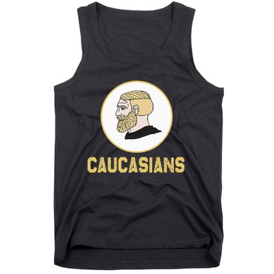 Caucasians Funny Vintage Caucasians Pride Tank Top