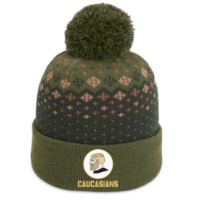 Caucasians Funny Vintage Caucasians Pride The Baniff Cuffed Pom Beanie