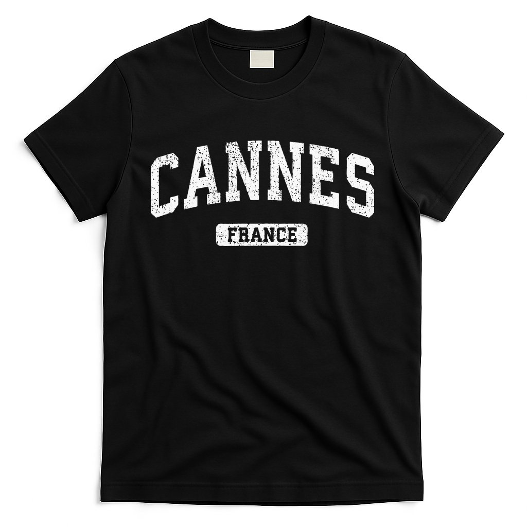 Cannes France Vintage Sports Design T-Shirt
