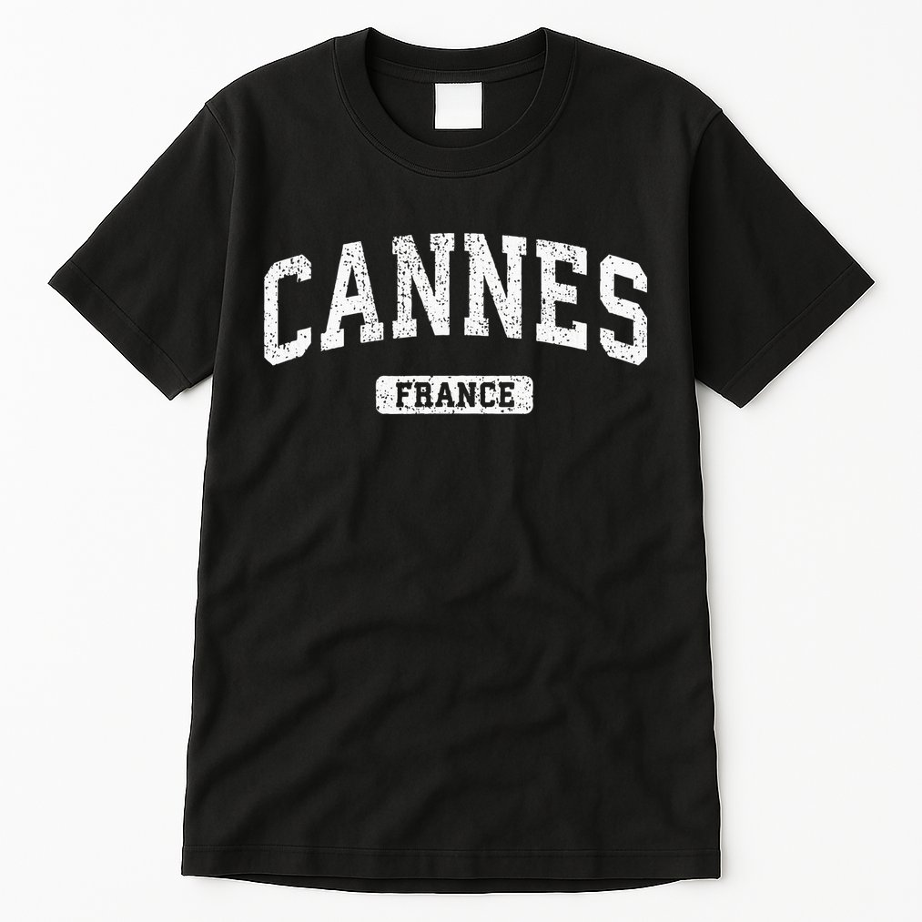 Cannes France Vintage Sports Design Tall T-Shirt