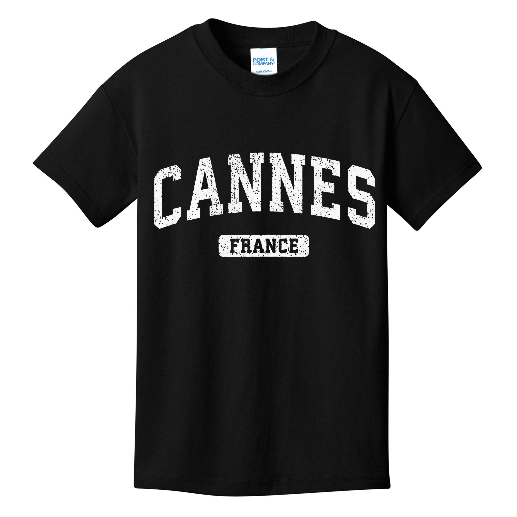 Cannes France Vintage Sports Design Kids T-Shirt