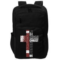 Christian Football Verse I Can Do All Things Through Christ Impact Tech Backpack