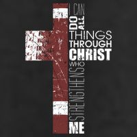 Christian Football Verse I Can Do All Things Through Christ Hat