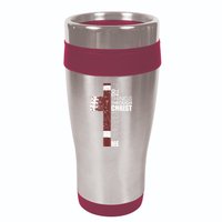 Christian Football Verse I Can Do All Things Through Christ 16oz Travel Tumbler