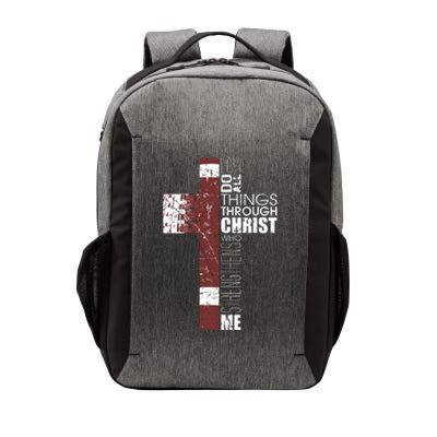 Christian Football Verse I Can Do All Things Through Christ Vector Backpack