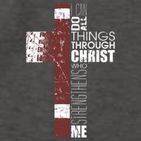 Christian Football Verse I Can Do All Things Through Christ Vector Backpack