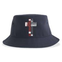 Christian Football Verse I Can Do All Things Through Christ Sustainable Bucket Hat