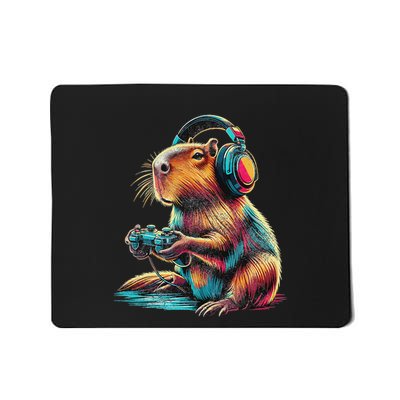 Capybara Funny Video Games Capybara Mousepad