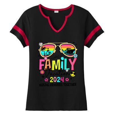 Cruise Family Vacation Making Memories Together Ladies Halftime Notch Neck Tee