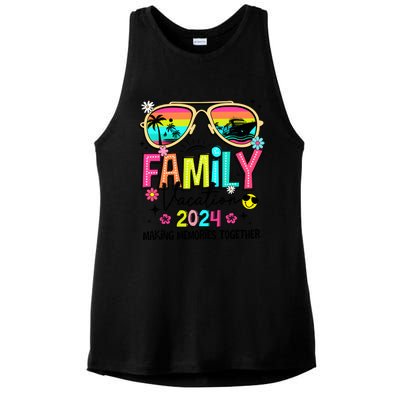 Cruise Family Vacation Making Memories Together Ladies PosiCharge Tri-Blend Wicking Tank