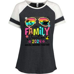 Cruise Family Vacation Making Memories Together Enza Ladies Jersey Colorblock Tee