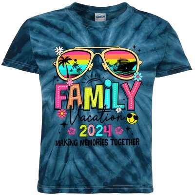 Cruise Family Vacation Making Memories Together Kids Tie-Dye T-Shirt