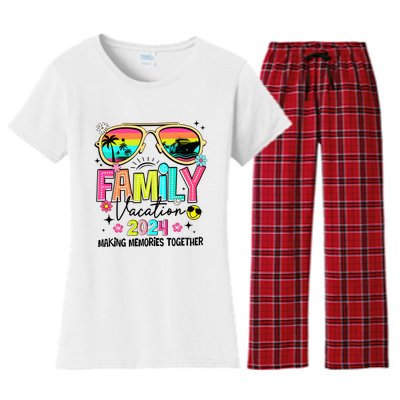 Cruise Family Vacation Making Memories Together Women's Flannel Pajama Set