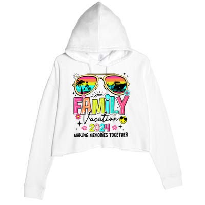 Cruise Family Vacation Making Memories Together Crop Fleece Hoodie