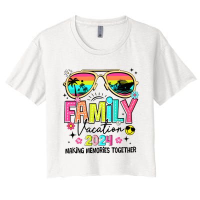 Cruise Family Vacation Making Memories Together Women's Crop Top Tee