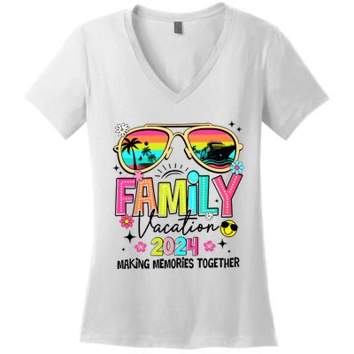 Cruise Family Vacation Making Memories Together Women's V-Neck T-Shirt