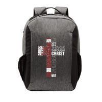 Christian Football Verse I Can Do All Things Through Christ Vector Backpack