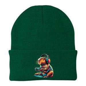 Capybara Funny Video Games Capybara Knit Cap Winter Beanie