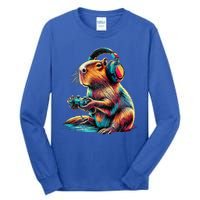 Capybara Funny Video Games Capybara Tall Long Sleeve T-Shirt