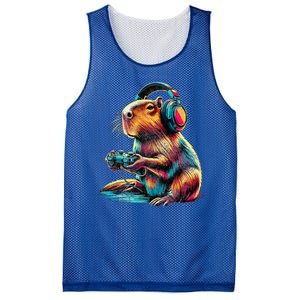 Capybara Funny Video Games Capybara Mesh Reversible Basketball Jersey Tank