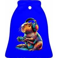 Capybara Funny Video Games Capybara Ceramic Bell Ornament