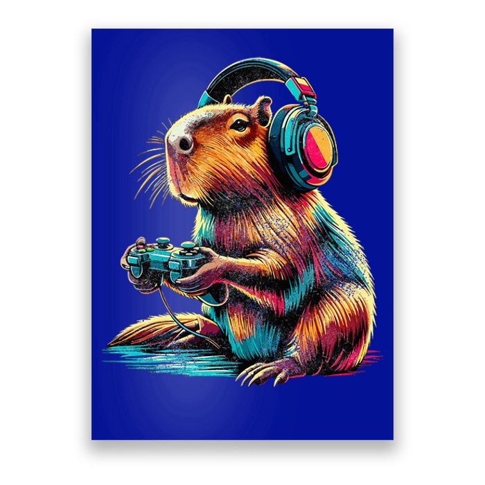 Capybara Funny Video Games Capybara Poster