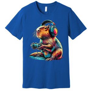 Capybara Funny Video Games Capybara Premium T-Shirt