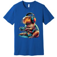 Capybara Funny Video Games Capybara Premium T-Shirt