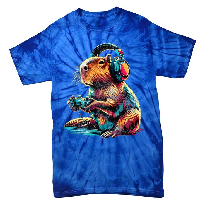 Capybara Funny Video Games Capybara Tie-Dye T-Shirt